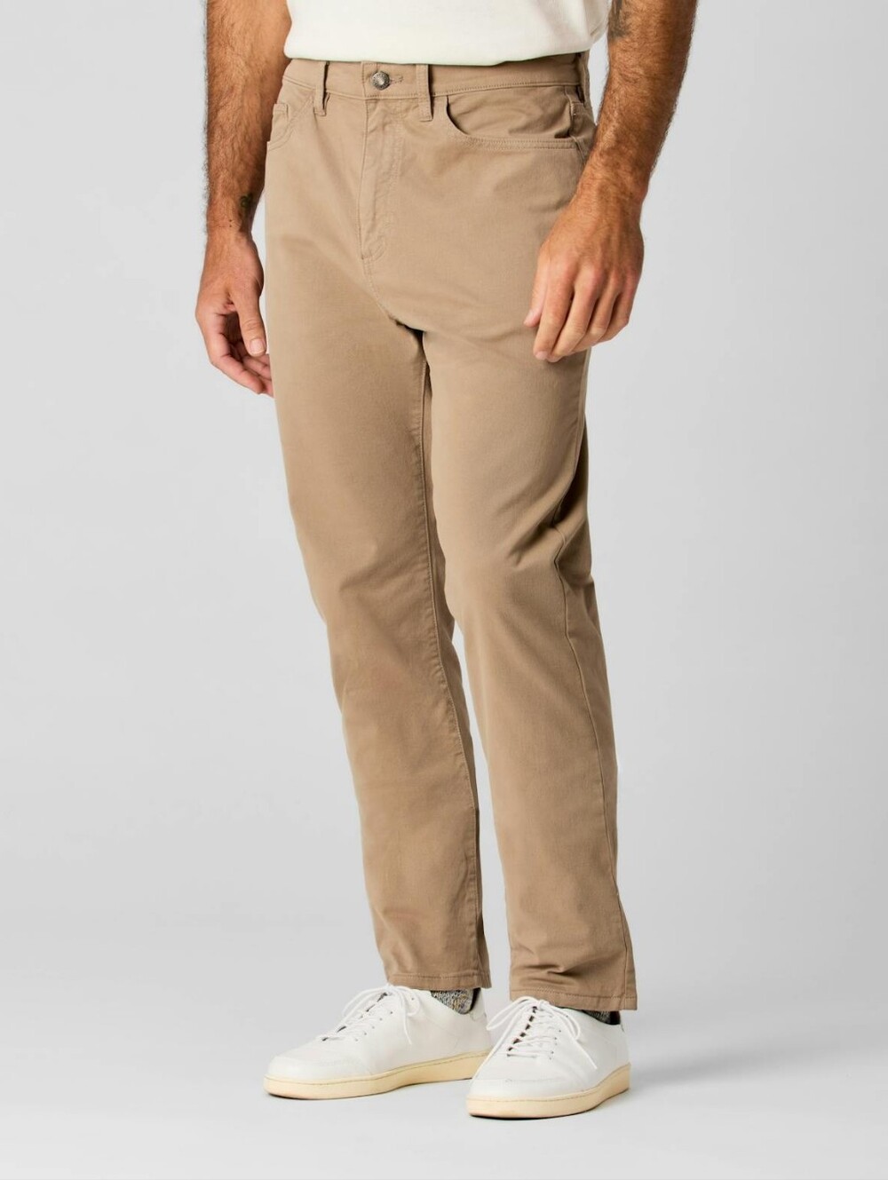 NEW Flint and Tinder 365 Tapered Fit 5 Pocket Flat Front Chino Khaki Size 30x30